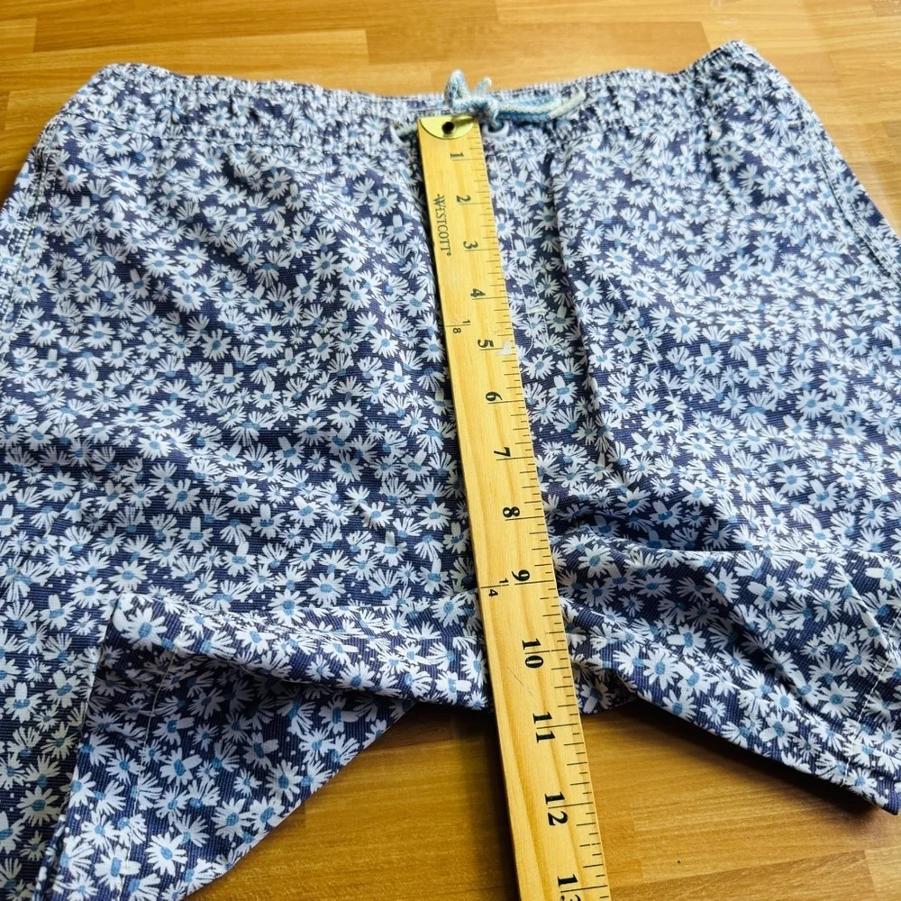 Johnnie-O blue swim shorts daisy print size 14 boys